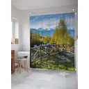 Шторка для ванной комнаты JoyArty sc_21651 200x180см цвет синий