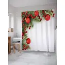 Шторка для ванной комнаты JoyArty sc_37047 200x180см цвет зеленый