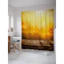 Шторка для ванной комнаты JoyArty sc_37666 200x180см цвет жёлтый золотой