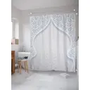 Шторка для ванной комнаты JoyArty sc_19993 200x180см цвет серый серебристый
