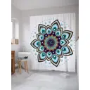 Шторка для ванной комнаты JoyArty sc_21205 200x180см цвет синий