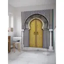 Шторка для ванной комнаты JoyArty sc_9492 200x180см цвет серый серебристый