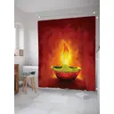 Шторка для ванной комнаты JoyArty sc_26653 200x180см цвет жёлтый золотой