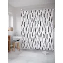 Шторка для ванной комнаты JoyArty sc_30521 200x180см цвет черный