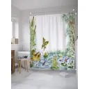 Шторка для ванной комнаты JoyArty sc_31213 200x180см цвет зеленый