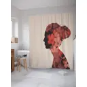 Шторка для ванной комнаты JoyArty sc_29125 200x180см цвет оранжевый медный