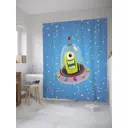 Шторка для ванной комнаты JoyArty sc_31472 200x180см цвет синий