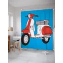 Шторка для ванной комнаты JoyArty sc_29059 200x180см цвет оранжевый медный