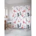 Шторка для ванной комнаты JoyArty sc_30225 200x180см цвет серый серебристый