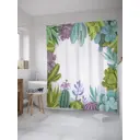 Шторка для ванной комнаты JoyArty sc_36175 200x180см цвет зеленый