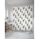 Шторка для ванной комнаты JoyArty sc_36178 200x180см цвет зеленый