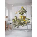Шторка для ванной комнаты JoyArty sc_21715 200x180см цвет серый серебристый