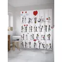 Шторка для ванной комнаты JoyArty sc_35143 200x180см цвет красный
