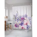 Шторка для ванной комнаты JoyArty sc_23525 200x180см цвет фиолетовый