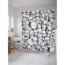 Шторка для ванной комнаты JoyArty sc_21378 200x180см цвет черный
