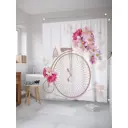Шторка для ванной комнаты JoyArty sc_22037 200x180см цвет розовый