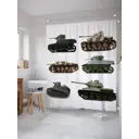 Шторка для ванной комнаты JoyArty sc_20153 200x180см цвет серый серебристый