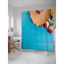 Шторка для ванной комнаты JoyArty sc_20601 200x180см цвет синий