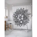 Шторка для ванной комнаты JoyArty sc_28878 200x180см цвет серый серебристый