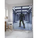 Шторка для ванной комнаты JoyArty sc_27989 200x180см цвет серый серебристый