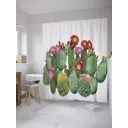 Шторка для ванной комнаты JoyArty sc_36162 200x180см цвет зеленый