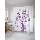 Шторка для ванной комнаты JoyArty sc_22262 200x180см цвет фиолетовый