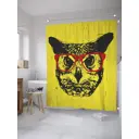 Шторка для ванной комнаты JoyArty sc_28861 200x180см цвет жёлтый золотой
