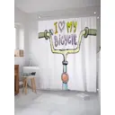 Шторка для ванной комнаты JoyArty sc_30163 200x180см цвет белый