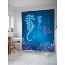 Шторка для ванной комнаты JoyArty sc_21717 200x180см цвет синий