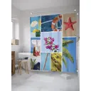 Шторка для ванной комнаты JoyArty sc_32007 200x180см цвет зеленый