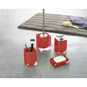 Стакан для зубных щеток Ridder 22280106 полирезин цвет красный