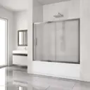 Ширма на ванну GuteWetter 3119504788 165см прямоугольная цвет хромированный