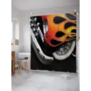 Шторка для ванной комнаты JoyArty sc_9920 200x180см цвет оранжевый медный