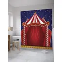 Шторка для ванной комнаты JoyArty sc_9506 200x180см цвет красный