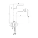 Смеситель для биде Aquanet Cubic 00187229