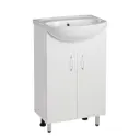 Тумба simaland 3532066 35 см цвет белый, с раковиной
