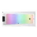 Прямоугольная ванна Lavinia Boho Rock S4-3707075P литьевой акрил 170x75 см, с каркасом, подголовником, экраном и хромотерапией