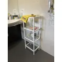 Стеллаж Лофт-комплект 350x924x250 см алюминий цвет белый нагрузка на полку до 30 кг