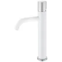 Смеситель для раковины Boheme Stick Diamond 122-WCR.2 однорычажный цвет белый