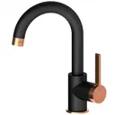 Смеситель для раковины Gildo Colored MTL165-S-R однорычажный цвет черный