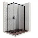 Душевое ограждение Ambassador Queen Black 11011205R прямоугольное 120 х 80 см