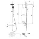 Душевая система VILLEROY & BOCH Embrace TVS1082000461 3 режима хром