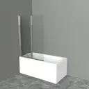 Душевая ширма на ванну BelBagno UNO-V-21-120/150-C-Cr 150x120см