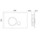 Кнопка смыва BelBagno sfera BB017-SR-NERO.M цвет-черный матовый Tocco Morbido