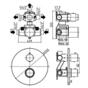 Смеситель для душа Paffoni LIQ019ST термостат цвет сталь