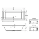 Прямоугольная ванна Riho Lusso 190-80 B015001005 акриловая 190x80см