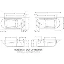Прямоугольная ванна Riho Lazy 180x80 left B083001005 акриловая 180x80см