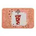 Коврик для ванной Нева тафт текст Кофе 800, 80x50 см, полиамид