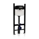 Комплект инсталляция с унитазом Valsir KIT VSCrM 7334GM Slim P1 с кнопкой цвет хром