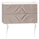 Тумба напольная 1Marka Angel 80П У67287 80см Cappuccino, с раковиной